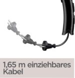 BaByliss Cordkeeper 2000 Haartrockner – 2000W, Ionen-Technologie für Anti-Frizz, inkl. Düse & Diffusor, einzigartiger Kabeleinzug – Bild 2