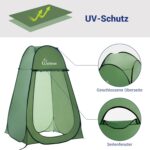 WolfWise Pop-Up Dusch- & Umkleidezelt – Tragbar, geräumig & privat für Camping, Strand & Outdoor