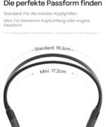 SHOKZ OpenRun – Open-Ear Knochenschall-Kopfhörer, Bluetooth, IP67, 8h Akku, USB-C, inkl. Sport-Stirnband