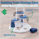 TRIXIE Dog Activity „Gambling Tower“ – Intelligenzspielzeug für Hunde, 25×27 cm