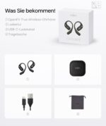 SHOKZ OpenFit True Wireless Earbuds, Open-Ear Bluetooth Kopfhörer mit Noise-Cancelling