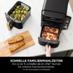 Ninja Double Stack XL Heißluftfritteuse – 9,5L, 2 Schubladen, 6 Funktionen, 8 Portionen, Schwarz/Kupfer