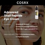 COSRX Snail Peptide Augencreme – 73 % Schneckenschleim, Anti-Aging & Aufhellung, gegen Falten & Augenringe, 25 ml