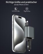 Aimtel Einziehbares 66W Auto Ladegerät – USB C Adapter für iPhone, Galaxy, Pixel & mehr