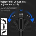 COCIVIVRE 4-in-1 Einziehbares Auto Ladegerät, 60W USB Zigarettenanzünder Adapter, Kompatibel mit iPhone, Galaxy & mehr