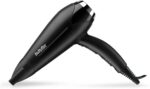 BaByliss Turbo Smooth 2200 Haartrockner – Schwarz/Silber, D572DE