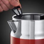 Russell Hobbs Retro Wasserkocher 1,7L – Edelstahl, 2400W, mit Temperaturanzeige