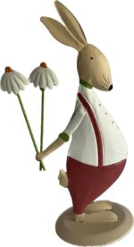 khevga Osterdeko Set – 2 Metall-Osterhasen