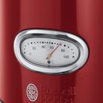 Russell Hobbs Retro Wasserkocher 1,7L – Edelstahl, 2400W, mit Temperaturanzeige