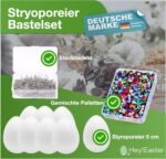 Styroporeier Bastelset – Perfekt für Ostern & Deko!