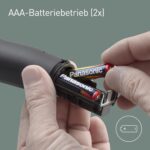 Panasonic ER-GN300 Nasen-, Ohren- & Augenbrauentrimmer, wasserdicht, batteriebetrieben, Schwarz