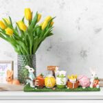 Osterdeko Hase & Eier – Niedliche Dekofigur für Haus & Garten
