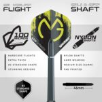 WINMAU MvG Geschenkset – 50-teiliges Dart-Set mit Schäften, Flights & Zubehör