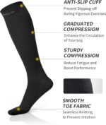 CAMBIVO Kompressionsstrümpfe 2 Paar – Für Damen & Herren, ideal für Laufen, Sport, Reisen & Radsport.