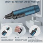 3-in-1 Nasenhaartrimmer - Professioneller Ohr- & Nasenhaarschneider für Männer und Frauen,