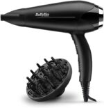 BaByliss Turbo Smooth 2200 Haartrockner – Schwarz/Silber, D572DE