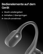 SHOKZ OpenRun – Open-Ear Knochenschall-Kopfhörer, Bluetooth, IP67, 8h Akku, USB-C, inkl. Sport-Stirnband