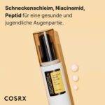 COSRX Snail Peptide Augencreme – 73 % Schneckenschleim, Anti-Aging & Aufhellung, gegen Falten & Augenringe, 25 ml