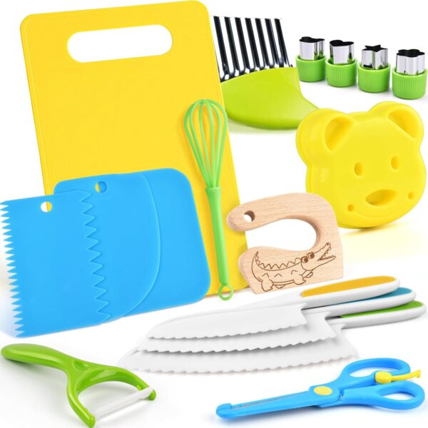 Kindermesser-Set – Sicheres Küchenmesser-Set für kleine Köche, ab 2 Jahren