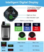 WADEO Tragbare Campingdusche mit 6000mAh Akku, Pumpe, Duschkopf & Schlauch – für Camping, Reisen, Garten & Autowaschen