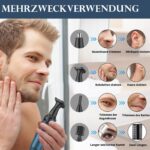 3-in-1 Nasenhaartrimmer - Professioneller Ohr- & Nasenhaarschneider für Männer und Frauen,