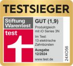 Oral-B iO 3 Elektrische Zahnbürste, 3 Putzmodi, Reiseetui, Testsieger (12/2024)