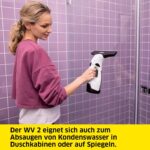 Kärcher Akku Fenstersauger WV 2, 35 min Akkulaufzeit, 2 Absaugdüsen, Sprühflasche & Fensterreiniger