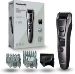 Panasonic ER-GB80 – 3-in-1 Bart-, Haar- & Körpertrimmer, 39 Längen, wasserdicht, kabellos/kabelgebunden, Dunkelsilber