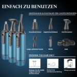 3-in-1 Nasenhaartrimmer - Professioneller Ohr- & Nasenhaarschneider für Männer und Frauen,