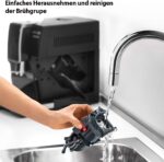 De'Longhi Dinamica ECAM 350.55.B Kaffeevollautomat – LatteCrema, Espresso, Cappuccino, Digitaldisplay, 1,8L Wassertank, Schwarz