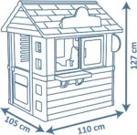 Smoby Spielhaus Sweety Corner – Indoor & Outdoor mit Verkaufstheke und Zubehör, ab 2 Jahren
