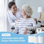 40 Einweg-Toilettenbeutel mit Saugpads – Super saugfähig, für Toilettenstühle, Bettpfannen, Camping & mehr.