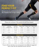 CAMBIVO Kompressionsstrümpfe 2 Paar – Für Damen & Herren, ideal für Laufen, Sport, Reisen & Radsport.