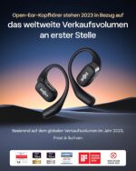 SHOKZ OpenFit True Wireless Earbuds, Open-Ear Bluetooth Kopfhörer mit Noise-Cancelling