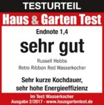 Russell Hobbs Retro Wasserkocher 1,7L – Edelstahl, 2400W, mit Temperaturanzeige
