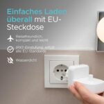 ProofVision Kabelloses Wandladegerät für Oral-B/Braun Zahnbürsten (außer iO & Pulsonic) | IPX7 wasserdicht, tragbar, EU-Steckdose