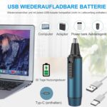 3-in-1 Nasenhaartrimmer - Professioneller Ohr- & Nasenhaarschneider für Männer und Frauen,