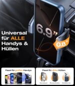 VICSEED Handyhalterung Auto – 20kg Saugkraft, 360° drehbar, stabil & sicher