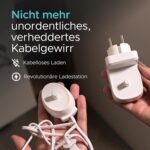 ProofVision Kabelloses Wandladegerät für Oral-B/Braun Zahnbürsten (außer iO & Pulsonic) | IPX7 wasserdicht, tragbar, EU-Steckdose