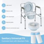 40 Einweg-Toilettenbeutel mit Saugpads – Super saugfähig, für Toilettenstühle, Bettpfannen, Camping & mehr.