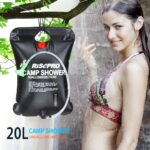 RISEPRO Solar-Dusche 20L – Camping-Duschtasche mit Temperaturanzeige, 45°C warmes Wasser