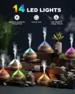 VAAGHANM Aroma-Diffuser 500 ml – mit 8 Ölen, Luftbefeuchter & Fernbedienung – Bild 5