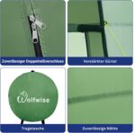 WolfWise Pop-Up Dusch- & Umkleidezelt – Tragbar, geräumig & privat für Camping, Strand & Outdoor