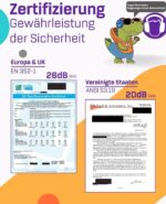 Vanderfields Gehörschutz Kinder – Lärmschutz Kopfhörer (26dB) – für Schule, Konzert, Autisten, Schlagzeug – 3-16 Jahre