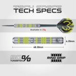 WINMAU MvG Geschenkset – 50-teiliges Dart-Set mit Schäften, Flights & Zubehör