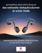 Was gehört zum Lieferumfang? OpenMove Knochenschall-Sport-Kopfhörer 5 Paar Aufkleber USB-C-Ladekabel Tragetasche
