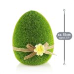 com-four®Osterdeko – Keramikfiguren mit Schleife & Blumen – Bild 6