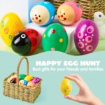 JOYIN Oster-Eierstreuer Maracas Set – 6 oder 12 Stück Musikinstrumente für Kinder & Deko