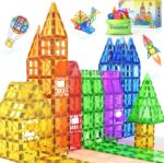 60 Magnetische Bausteine – STEM Magnetspielzeug für Kinder ab 3 Jahren