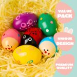 JOYIN Oster-Eierstreuer Maracas Set – 6 oder 12 Stück Musikinstrumente für Kinder & Deko